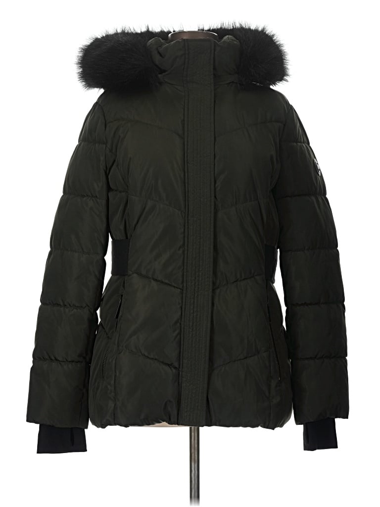 Pre-owned Michael Michael Kors Snow Jacket In Green
