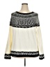 Talbots Chevron-herringbone Ivory Pullover Sweater Size 2X - photo 1