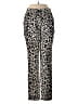 A.L.C. 100% Silk Animal Print Black Silk Pants Size M - photo 1