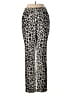A.L.C. 100% Silk Animal Print Black Silk Pants Size M - photo 2