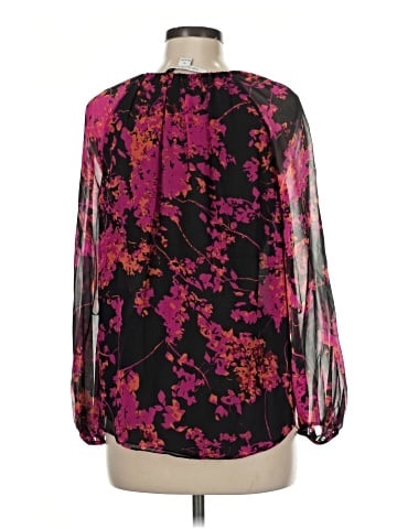 Diane von Furstenberg Long Sleeve Silk Top (view 2)