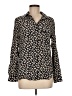 Ganni 100% Viscose Floral Black Long Sleeve Blouse Size EU 36 / US 6 - photo 1