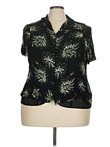 JM Collection Short Sleeve Blouse (view 1)