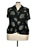 JM Collection 100% Rayon Black Short Sleeve Blouse Size 22 - photo 1