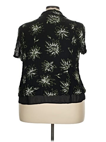 JM Collection Short Sleeve Blouse (view 2)