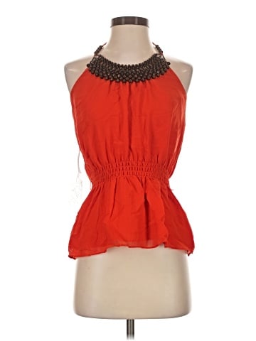 Bebe Sleeveless Silk Top (view 1)