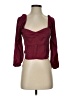 TCEC Burgundy 3/4 Sleeve Blouse Size S (estimated) - photo 1