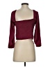 TCEC Burgundy 3/4 Sleeve Blouse Size S (estimated) - photo 2