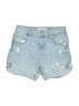 Bershka Blue Denim Shorts Size 2 - photo 1