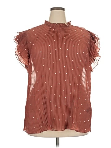 City Chic Short Sleeve Blouse (view 1)