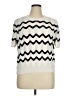 Express 100% Cotton Chevron-herringbone Ivory Pullover Sweater Size XL - photo 1
