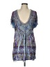 One World Purple Short Sleeve Blouse Size L - photo 1