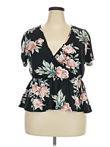 Rainbow Short Sleeve Blouse (view 1)