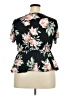 Rainbow Black Short Sleeve Blouse Size 18 (estimated) - photo 2