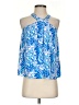 Lilly Pulitzer 100% Polyester Blue Sleeveless Blouse Size XS - photo 1