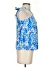 Lilly Pulitzer 100% Polyester Blue Sleeveless Blouse Size XS - photo 4