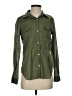 Old Navy 100% Cotton Solid Green Long Sleeve Button-Down Shirt Size S - photo 1