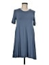 BCBGeneration Solid Blue Casual Dress Size M - photo 1