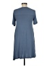 BCBGeneration Solid Blue Casual Dress Size M - photo 2