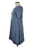 BCBGeneration Solid Blue Casual Dress Size M - photo 5