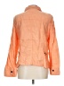 J.Jill 100% Linen Color Block Fair Isle Orange Jacket Size L - photo 2