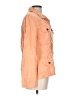 J.Jill 100% Linen Color Block Fair Isle Orange Jacket Size L - photo 4