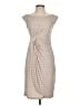 Connected Apparel Polka Dots Tan Cocktail Dress Size 4 - photo 1