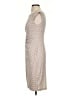 Connected Apparel Polka Dots Tan Cocktail Dress Size 4 - photo 5