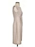 Connected Apparel Polka Dots Tan Cocktail Dress Size 4 - photo 4