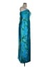 Theia 100% Polyester Blue Teal Cocktail Dress Size 16 - photo 4
