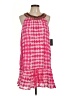 Boston Proper 100% Viscose Checkered-gingham Pink Cocktail Dress Size L - photo 1
