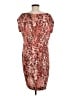 Anne Klein 100% Polyester Print Brown Cocktail Dress Size 6 - photo 2