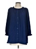 Croft & Barrow 100% Polyester Blue 3/4 Sleeve Blouse Size L - photo 1