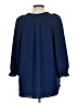 Croft & Barrow 100% Polyester Blue 3/4 Sleeve Blouse Size L - photo 2