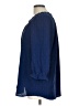 Croft & Barrow 100% Polyester Blue 3/4 Sleeve Blouse Size L - photo 5