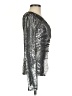 Maje 100% Polyester Metallic Silver Long Sleeve Blouse Size Sm (1) - photo 4