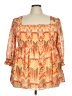 Torrid 100% Polyester Yellow Orange Casual Dress Size 3X Plus (3) - photo 1