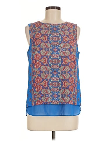 Rose + Olive Sleeveless Blouse (view 1)