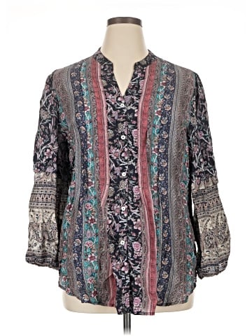 Soft Surroundings Long Sleeve Silk Top (view 1)