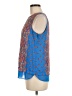 Rose + Olive 100% Polyester Blue Sleeveless Blouse Size M - photo 5