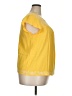 Faded Glory 100% Rayon Yellow Short Sleeve Blouse Size XXL - photo 4