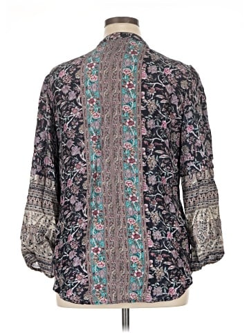 Soft Surroundings Long Sleeve Silk Top (view 2)