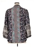 Soft Surroundings 100% Silk Paisley Gray Long Sleeve Silk Top Size XL - photo 2