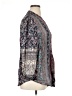 Soft Surroundings 100% Silk Paisley Gray Long Sleeve Silk Top Size XL - photo 4