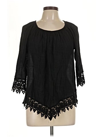 Always Indigo 3/4 Sleeve Blouse (view 1)