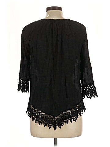 Always Indigo 3/4 Sleeve Blouse (view 2)