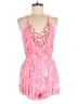 Millau 100% Rayon Hearts Pink Romper Size M - photo 1