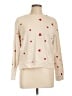 Monrow Hearts Tan Pullover Sweater Size L - photo 1