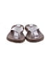 Flojos Silver Flip Flops Size 7 - photo 2
