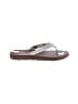 Flojos Silver Flip Flops Size 7 - photo 1
